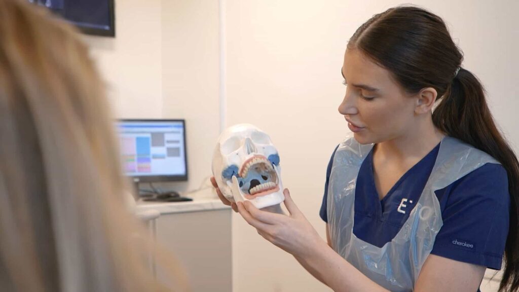 smile in a day nurse talks to patient