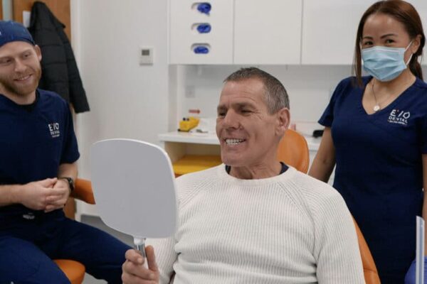 dental implants edinburgh patient with mirror