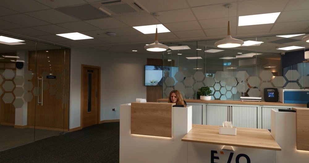 custom built evodental clinics reception edinburgh